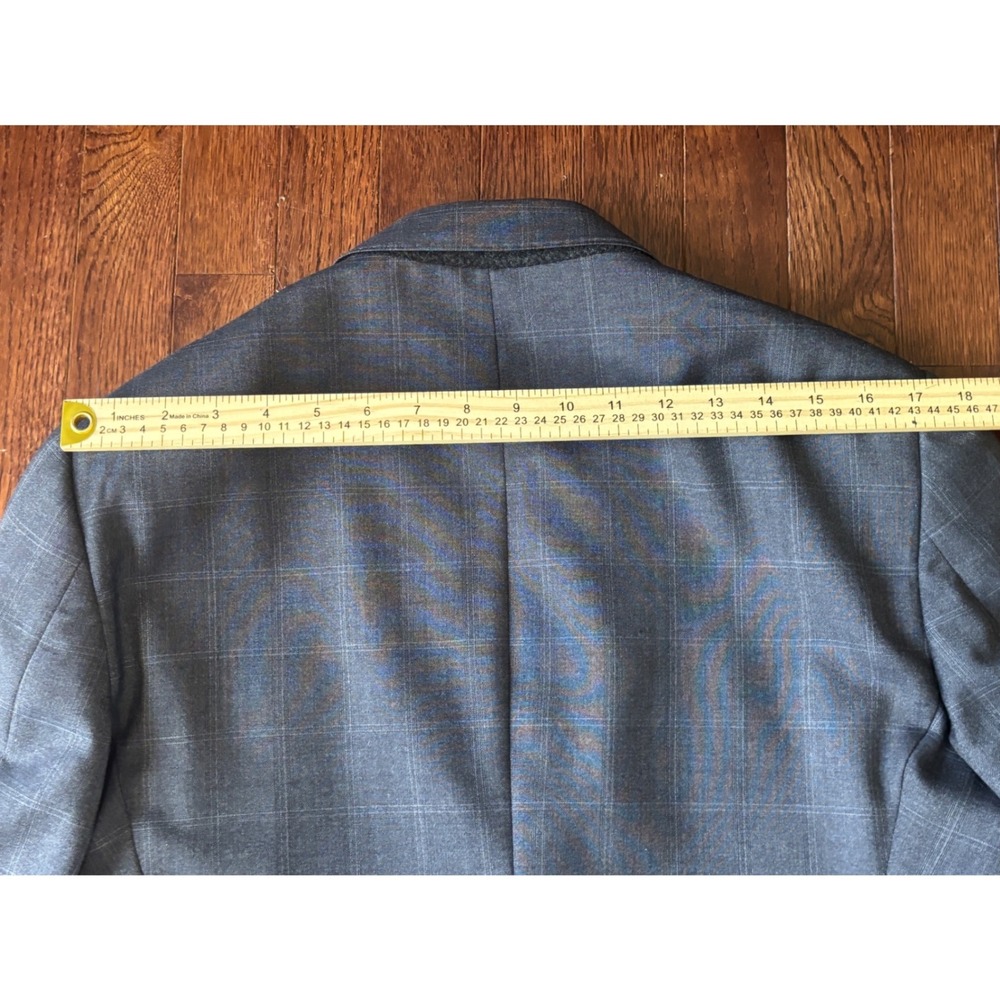 Giorgio Armani Soft Suit Men 48R Gray Plaid Wool Silk 2 Piece Italy $3695 - Picture 10 of 16